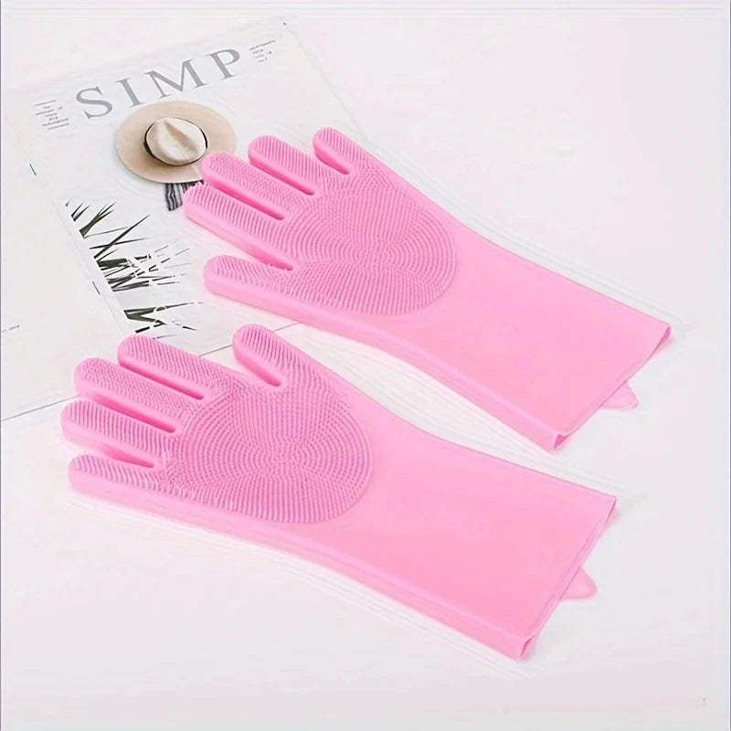 Pet Grooming Cleaning Gloves Dog Cat Bathing Shampoo