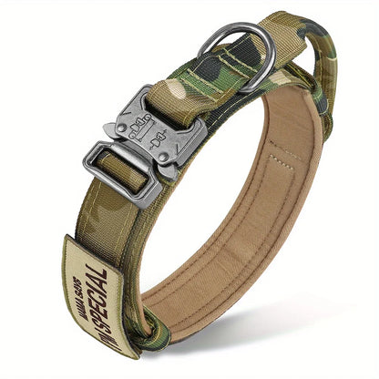 Tactical Dog Collars with Military Handle Military for Medium and Large Dogs