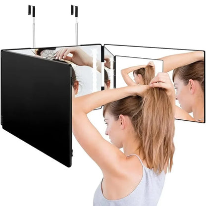 Trifold Self Haircut Led Mirror