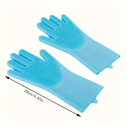 Pet Grooming Cleaning Gloves Dog Cat Bathing Shampoo