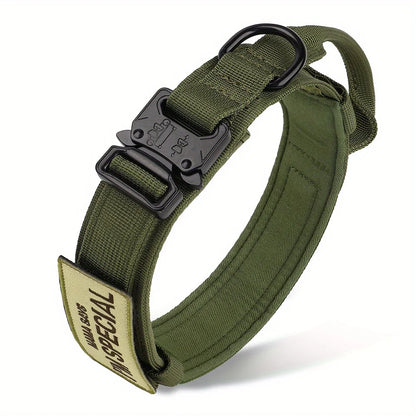 Tactical Dog Collars with Military Handle Military for Medium and Large Dogs