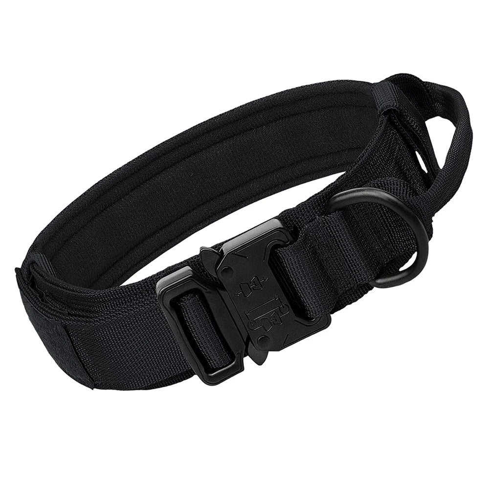 Tactical Dog Collars with Military Handle Military for Medium and Large Dogs