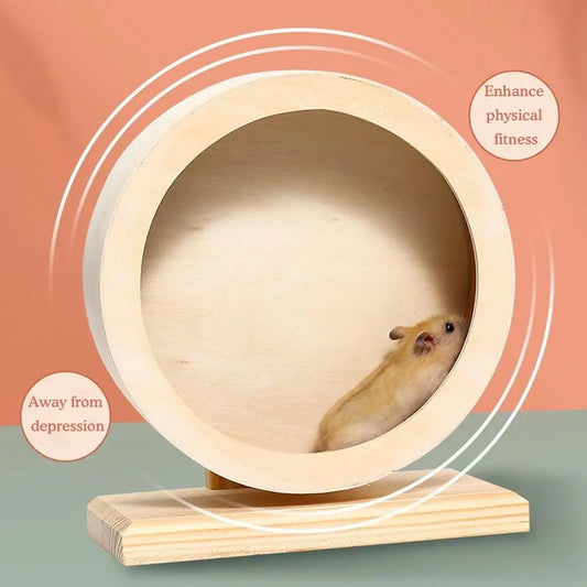 Hamster Running Wheel Wooden Belt Bracket