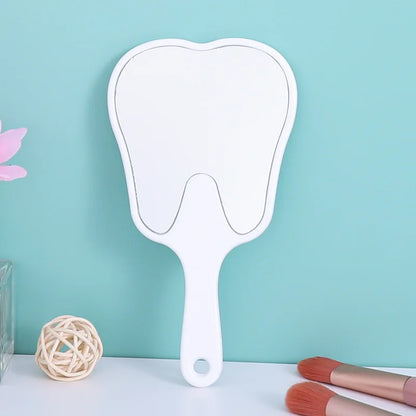 Tooth Shaped Handheld Mirror