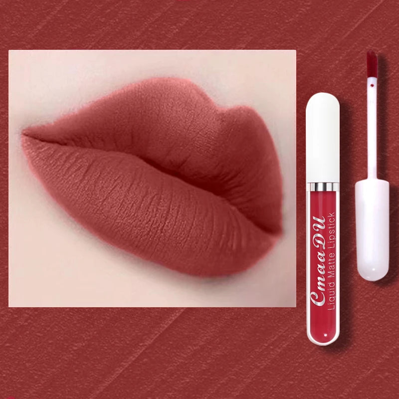 Lipgloss Beauty Red Nude Waterproof Longlasting