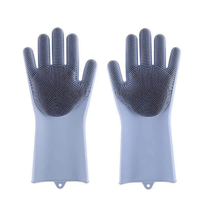 Pet Grooming Cleaning Gloves Dog Cat Bathing Shampoo