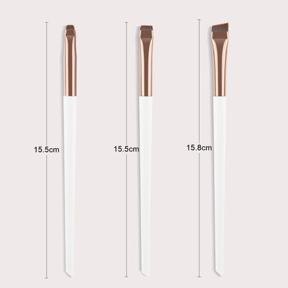 3 Pcs Eyeliner Brush Oblique Head