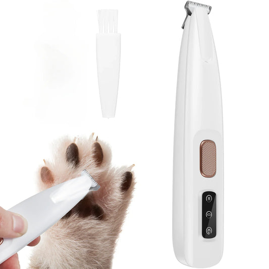 Paw Trimmer with Led Light Waterproof