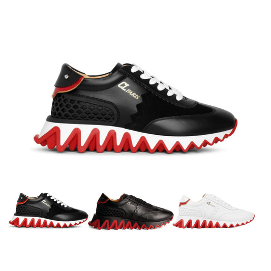 Loubishark Leather Sneakers