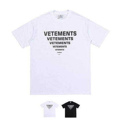 V3T3M3NTS Logo Oversized T-shirt