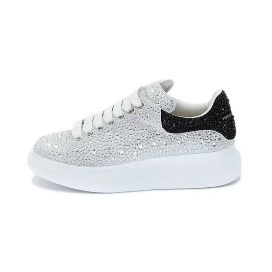 Oversized Crystal Low Top Sneakers