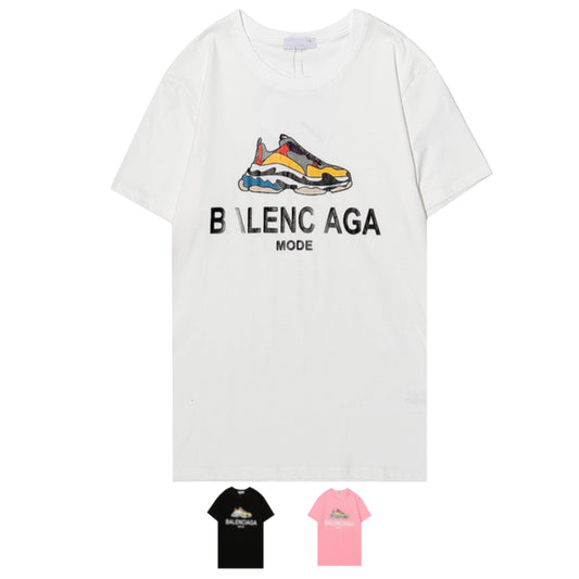 B*L3NC14G Triple S Printed Logo T-shirt