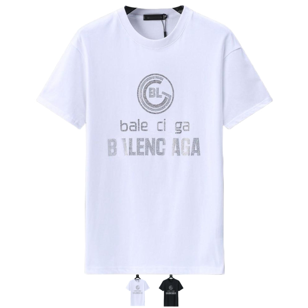 B*L3NC14G Strass Logo T-shirt