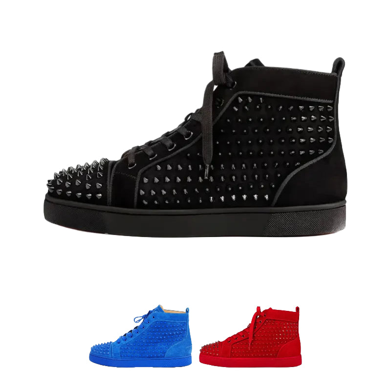 Spikes High Top Suede Stylish Skateboarding Shoes