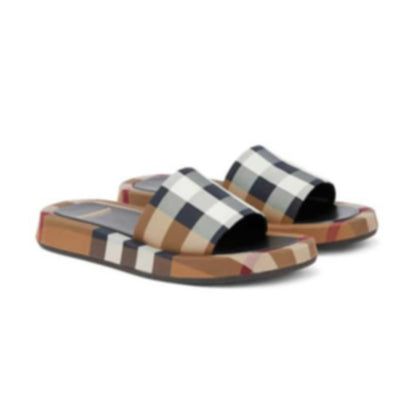 B*RBRY Tartan Motif Slippers (Women’s)