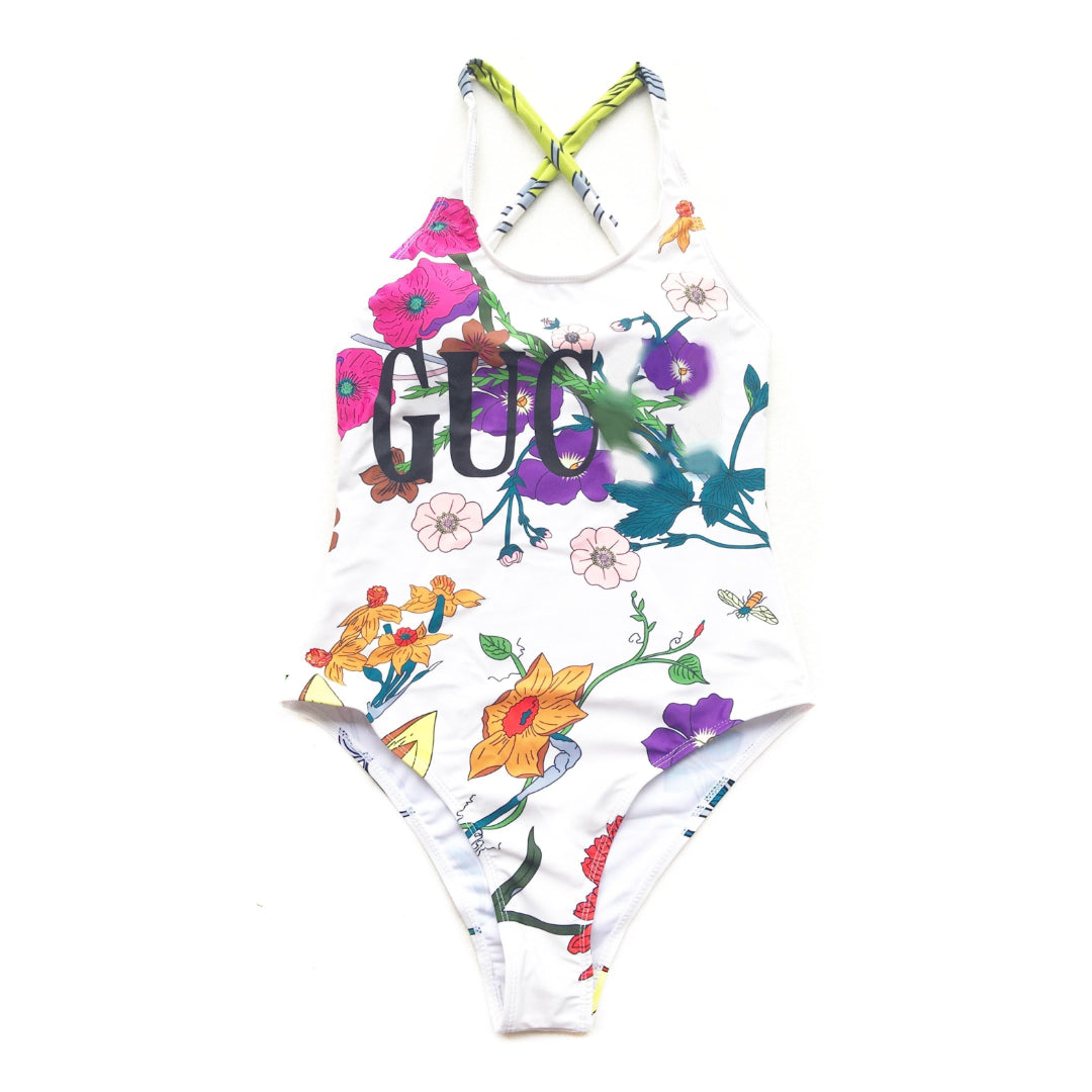 GV*C1 Flora Front Logo One-Piece Swimsuit