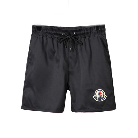 M*NCLR Embroidered Patched Logo Swim Shorts