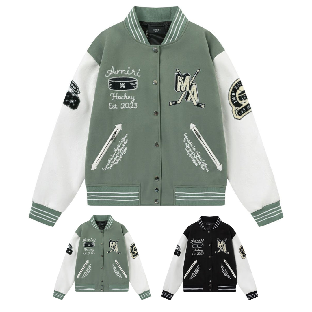 Logo Applique Varsity Jacket