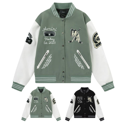 Logo Applique Varsity Jacket