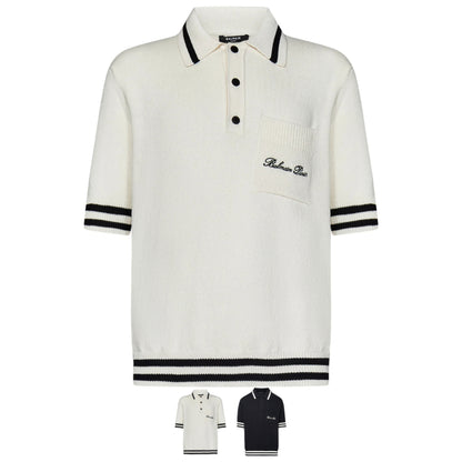 B*LMN Signature Knit Polo Shirt