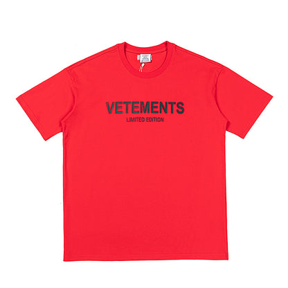 V3T3M3NTS Logo Oversized T-shirt