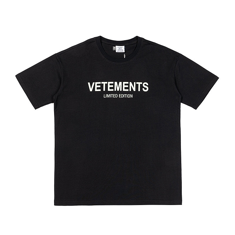 V3T3M3NTS Logo Oversized T-shirt