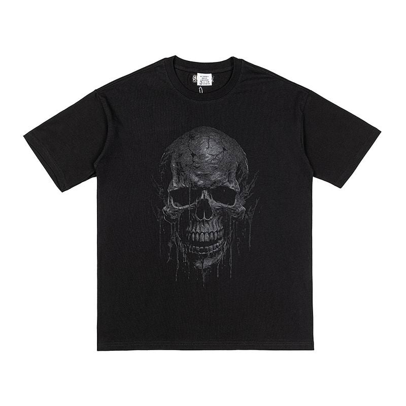 V3T3M3NTS Skull Logo Oversized T-shirt