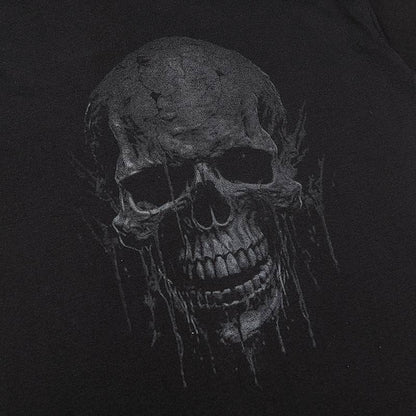 V3T3M3NTS Skull Logo Oversized T-shirt