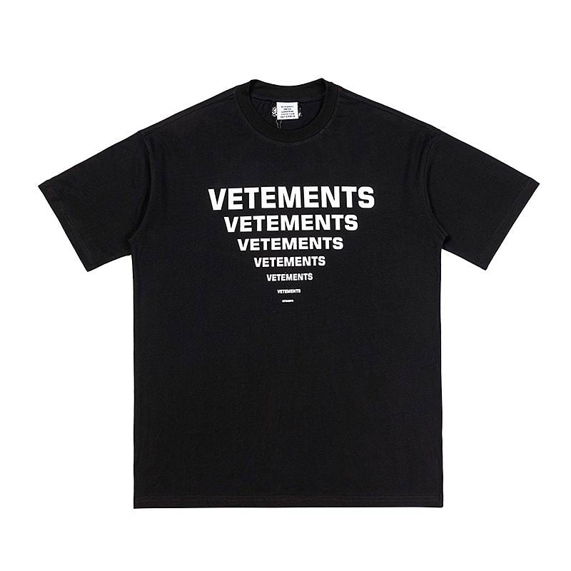 V3T3M3NTS Logo Oversized T-shirt