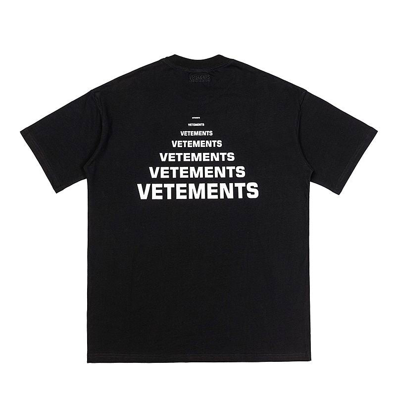 V3T3M3NTS Logo Oversized T-shirt