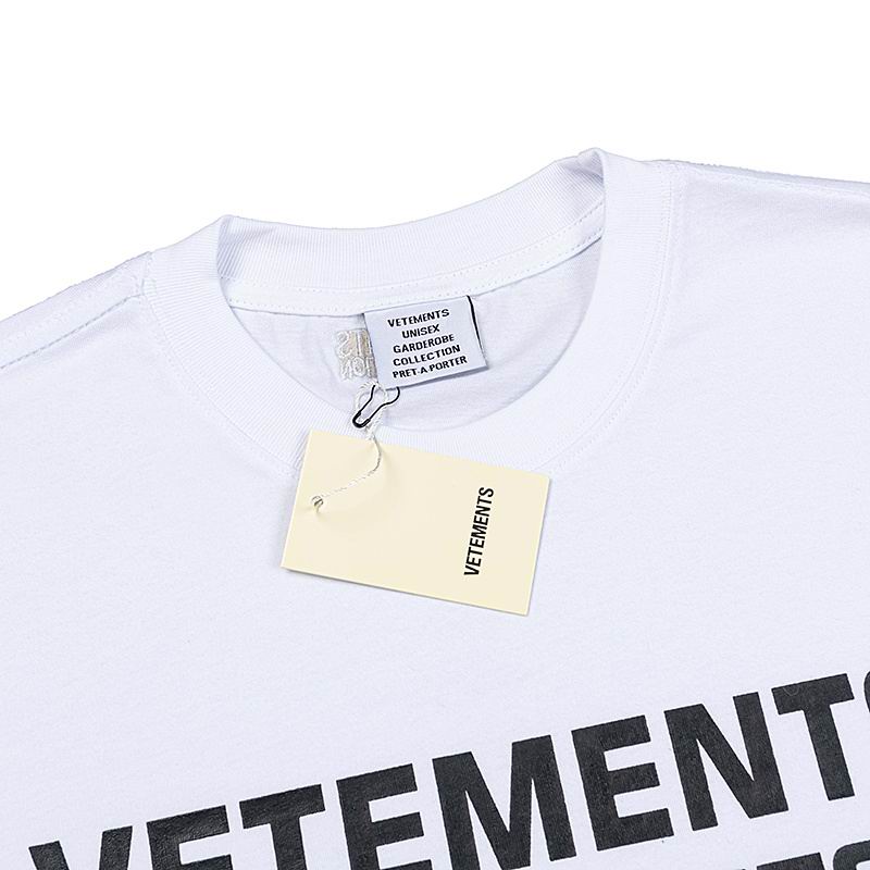 V3T3M3NTS Logo Oversized T-shirt