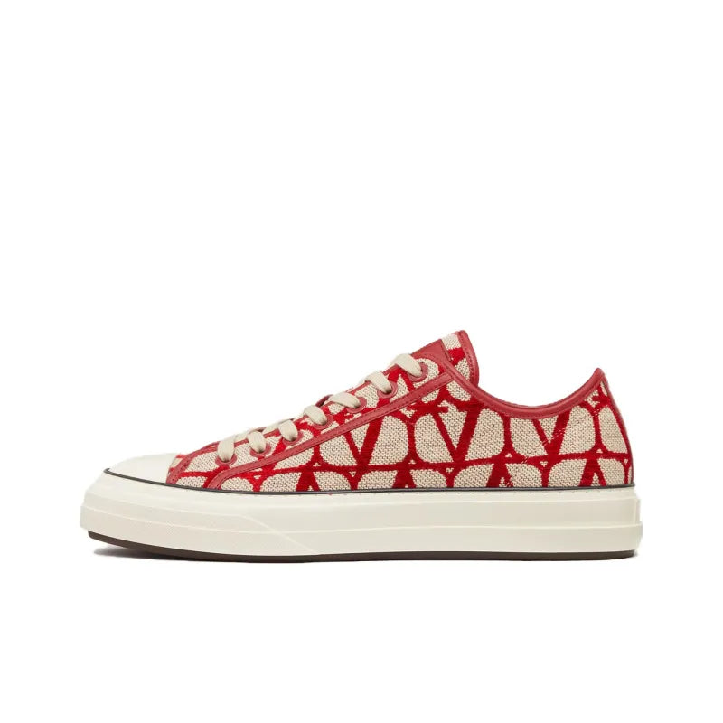 VL7N Toile Iconographe Print Low Top Sneakers