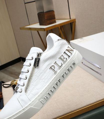 Zip Snake Pattern Sneakers (Men's)