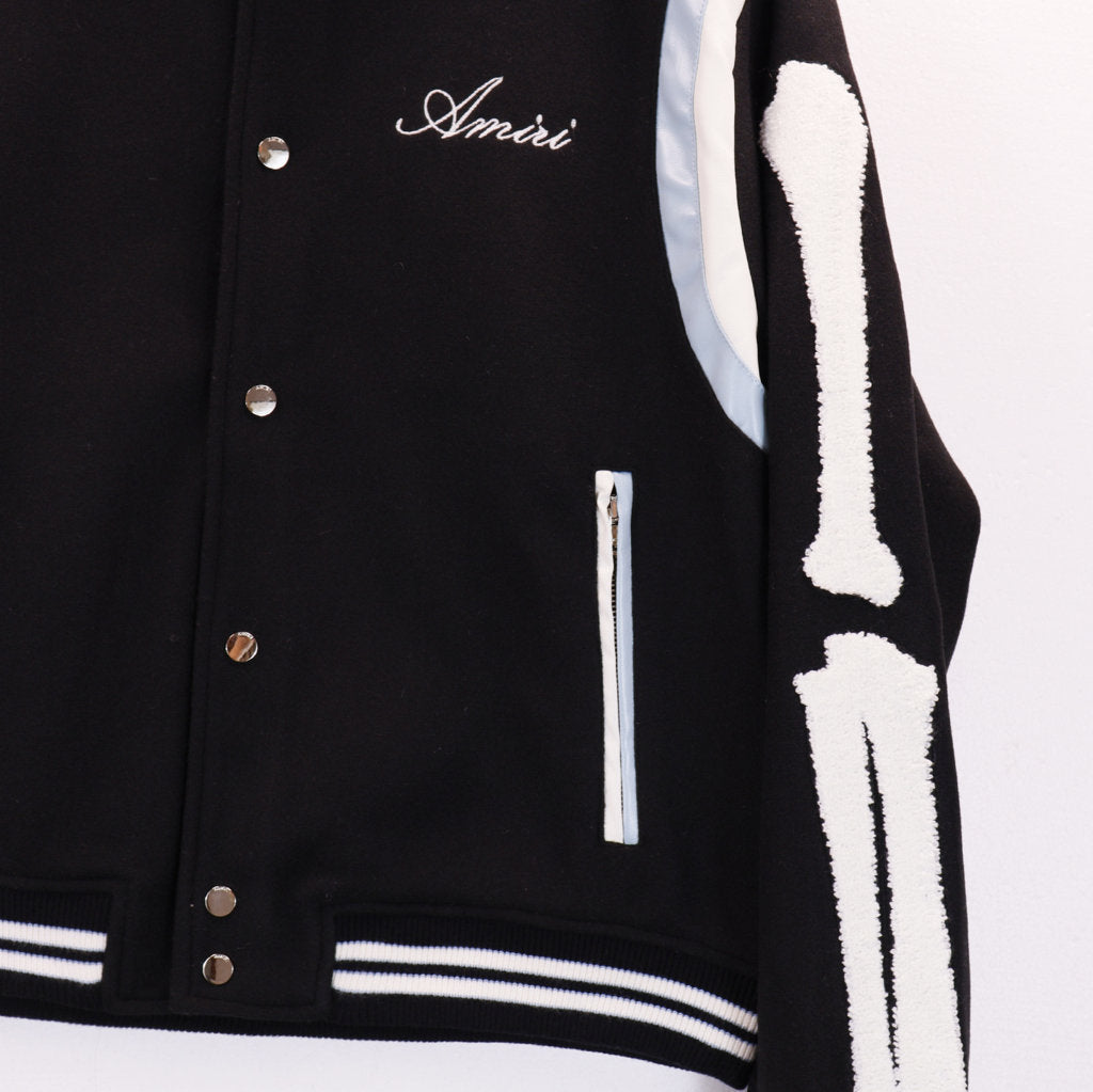 Signature Logo With Bones Baseball Jacket