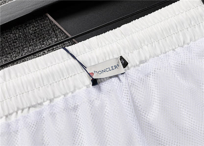 M*NCLR Embroidered Patched Logo Swim Shorts