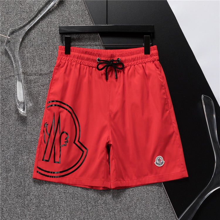 M*NCLR Embroidered Patched Logo Swim Shorts