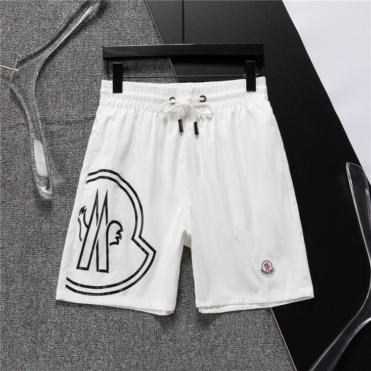 M*NCLR Embroidered Patched Logo Swim Shorts