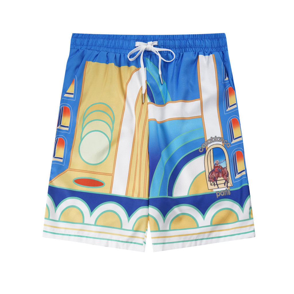 Paysage Print Shorts