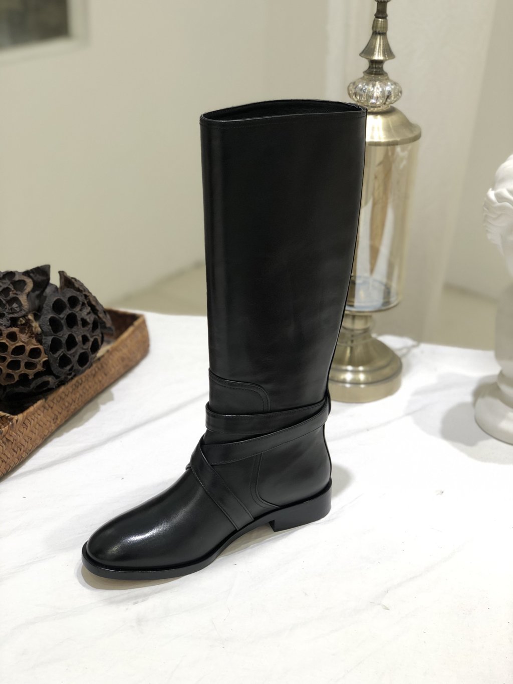 Gancini Knee-High Riding Boots