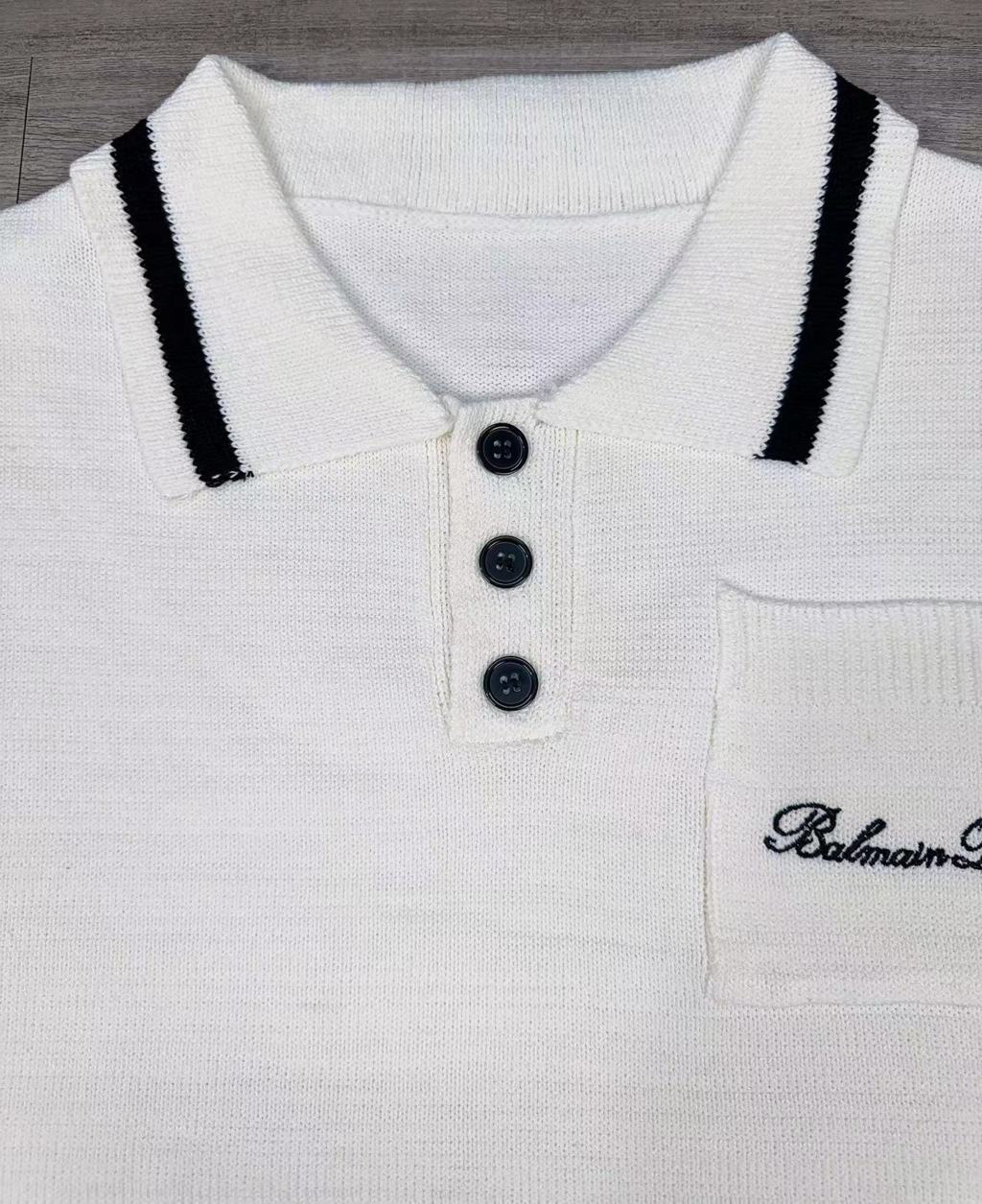 B*LMN Signature Knit Polo Shirt