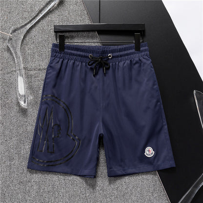 M*NCLR Embroidered Patched Logo Swim Shorts