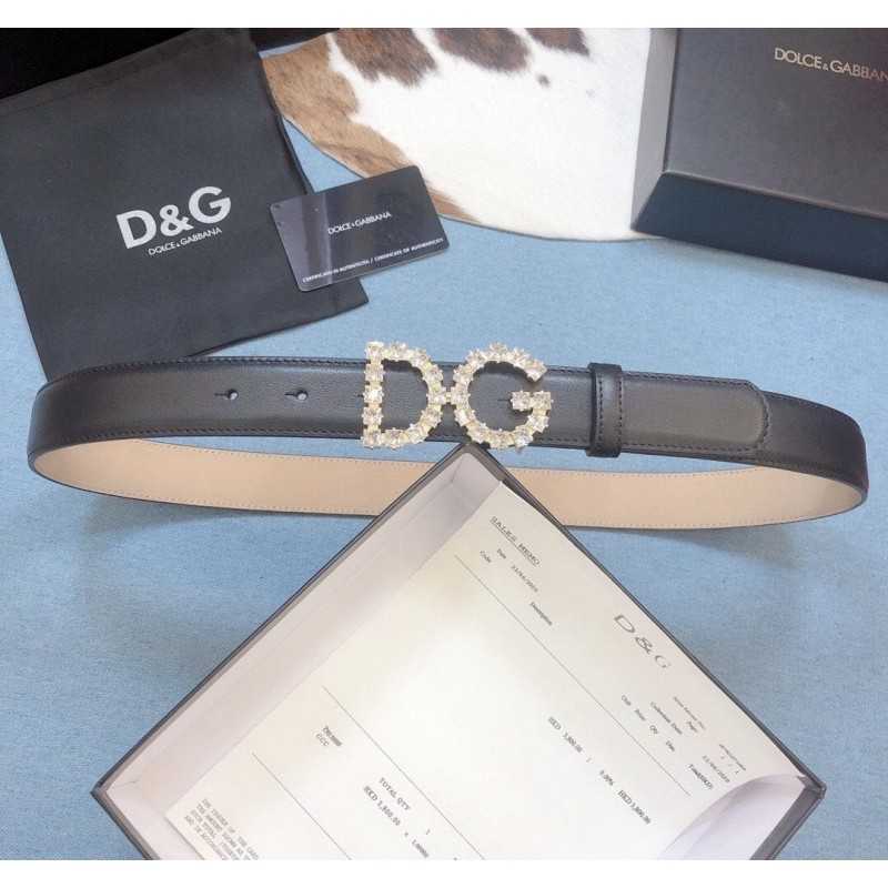 DG Crystals Logo Belt