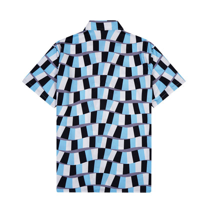 Snake Checker Silk Shirt